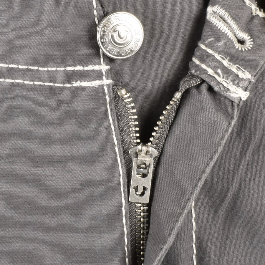 True Religion Big T Cargo Shorts Grey